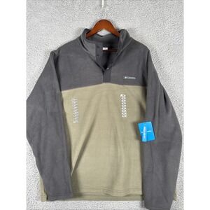 Columbia Steens Mountain Half Snap Mens 2XL Gray Foster Creek Fleece Pullover
